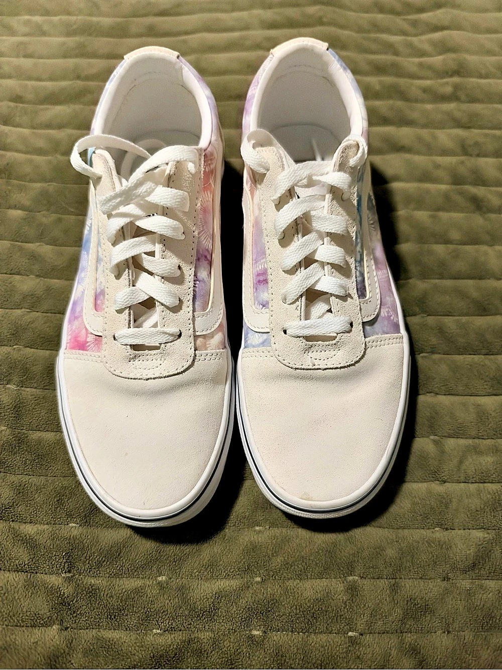 Vans Old Skool Tie Dye Women's Sneakers White & Pink